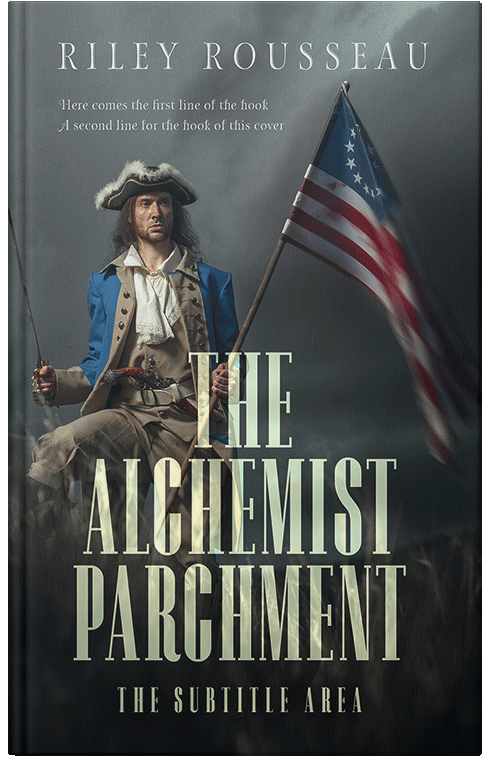 Front view of Premade Historical Book Cover - Outer Space