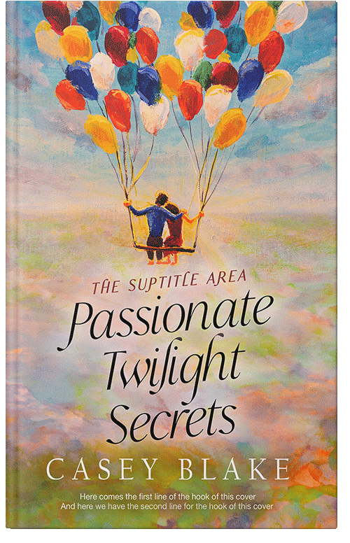 Front view of Premade Romance Book Cover - Soft Amber