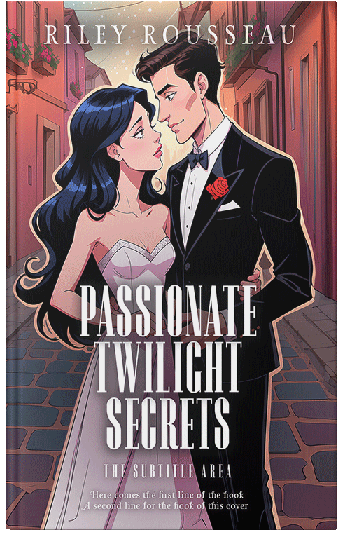 Front view of Premade Romance Book Cover - Cameo