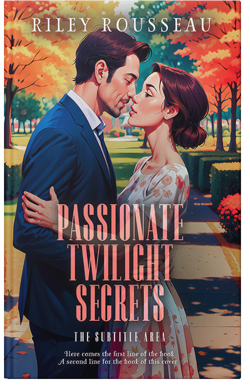 Front view of Premade Romance Book Cover - Burning Sand