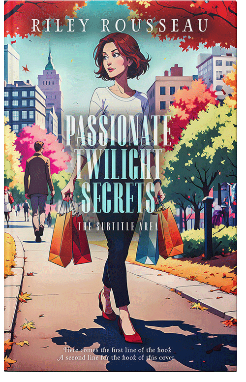 Front view of Premade Chick Lit Book Cover - Akaroa