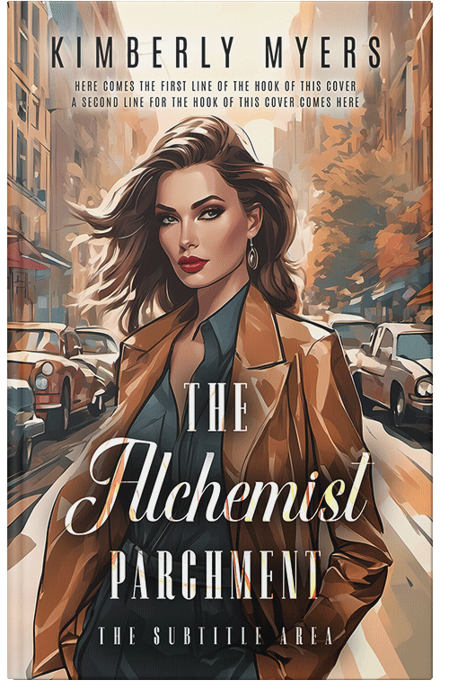 Front view of Premade Chick Lit Book Cover - Teak