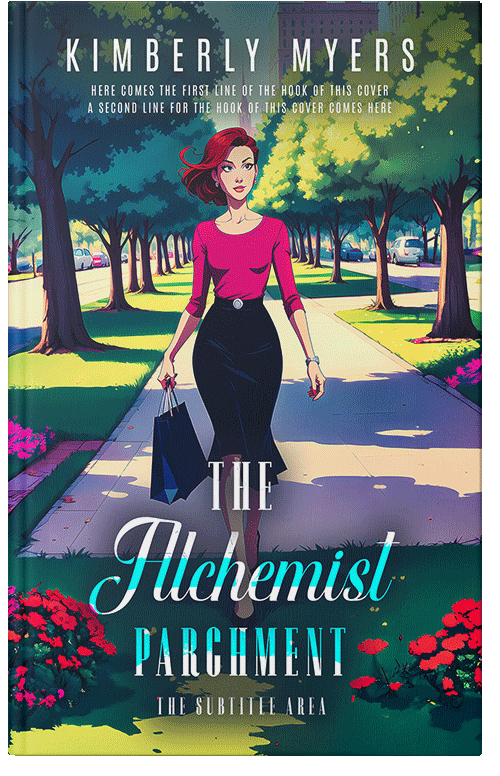 Front view of Premade Chick Lit Book Cover - Blue Dianne