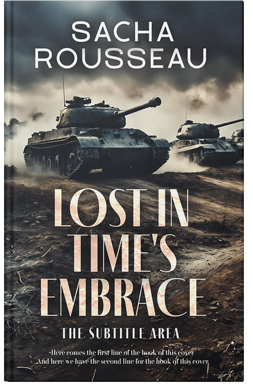 Front view of Premade Historical Book Cover - Shark