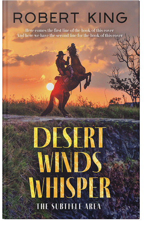 Front view of Premade Action & Adventure Book Cover - Thunder