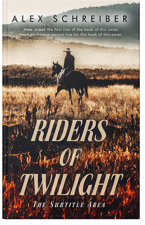 Front view of Premade Action & Adventure Book Cover - Cashmere