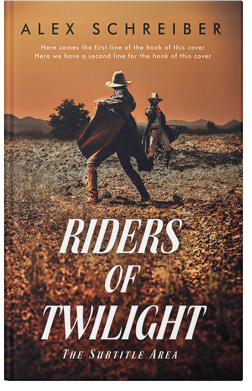 Front view of Premade Western Book Cover - Cape Palliser