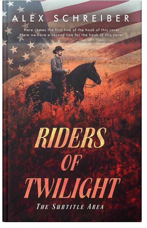 Front view of Premade Action & Adventure Book Cover - Jon