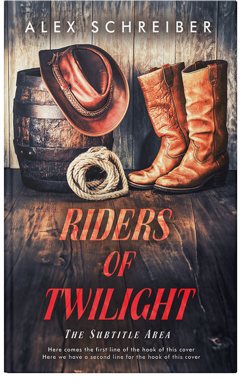 Front view of Premade Action & Adventure Book Cover - Thunder