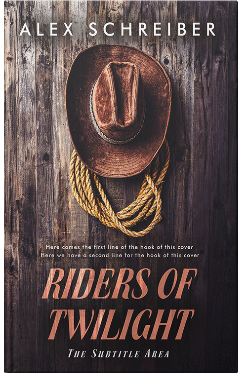 Front view of Premade Action & Adventure Book Cover - Thunder