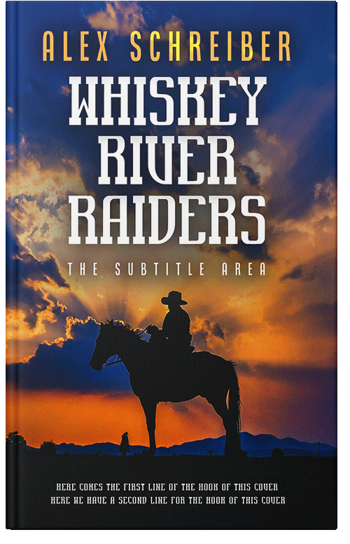 Front view of Premade Action & Adventure Book Cover - Raw Sienna