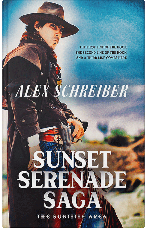 Front view of Premade Action & Adventure Book Cover - Vanilla