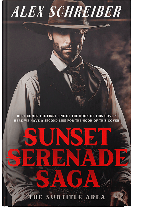 Front view of Chestnut Rose #15387 - Premade Action & Adventure Book Cover