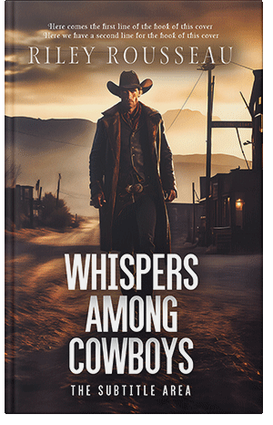 Premade Book Cover Cocoa Brown