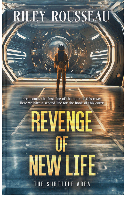 Front view of Premade Science Fiction Book Cover - Limed Spruce