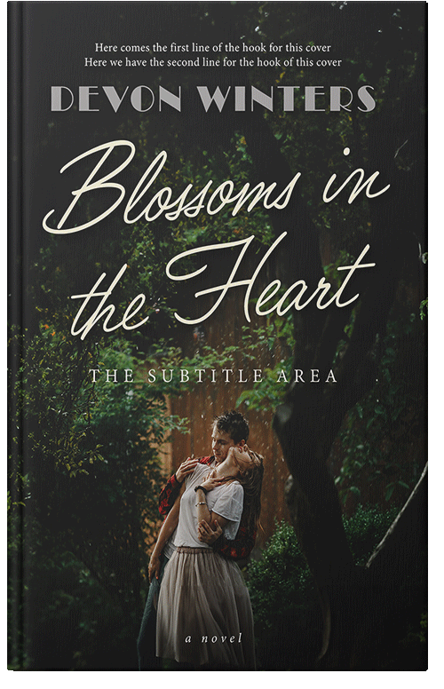 Front view of Premade Romance Book Cover - Log Cabin