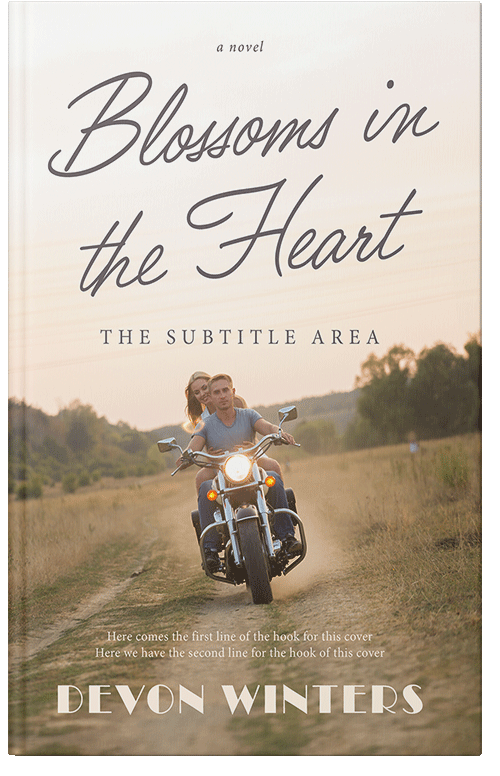 Front view of Premade Romance Book Cover - Quarter Spanish White