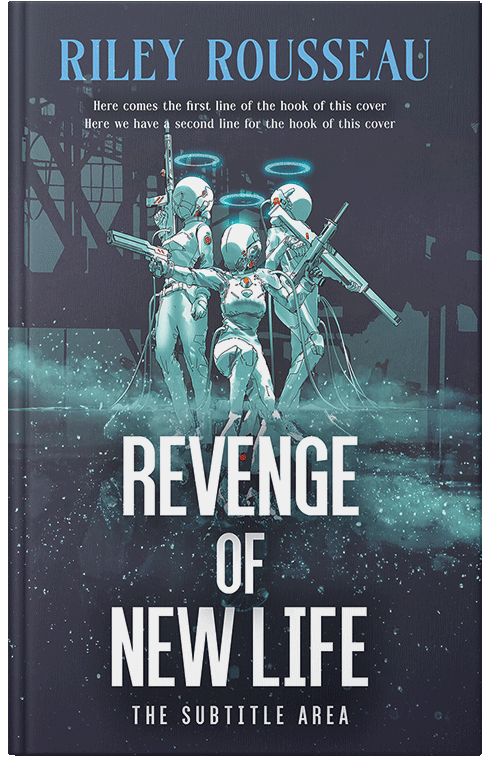 Front view of Premade Science Fiction Book Cover - Bright Gray