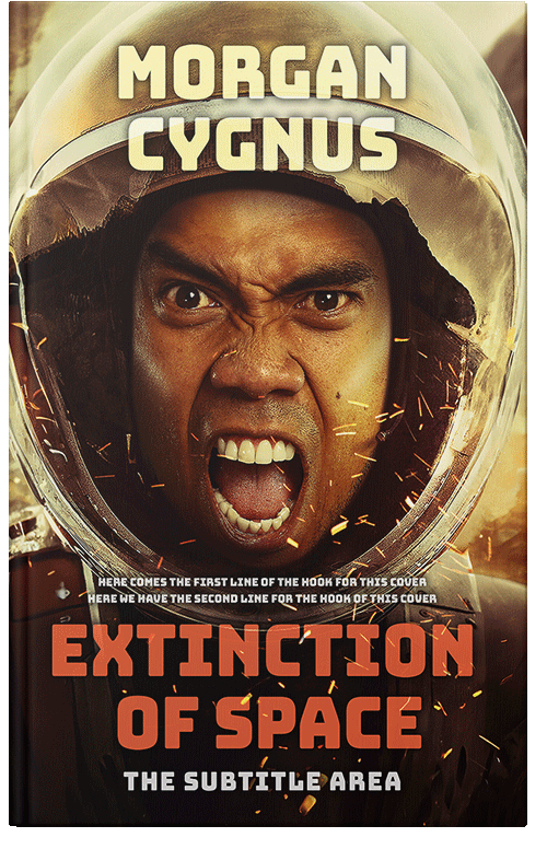 Front view of Premade Science Fiction Book Cover - Harvest Gold