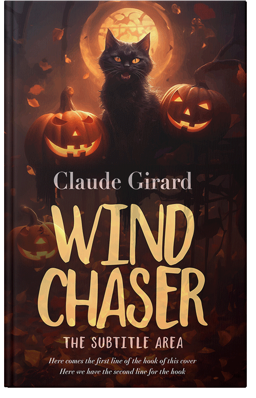 Front view of Premade Horror Book Cover - Porsche