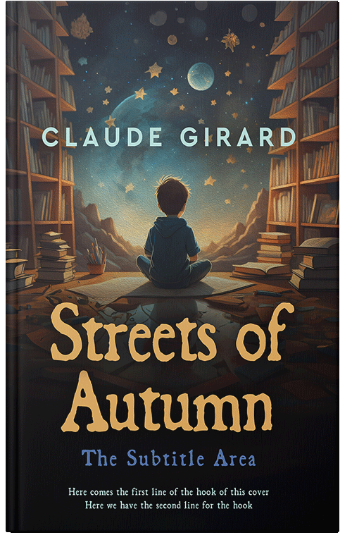 Front view of Premade Children's Book Cover - Thunder