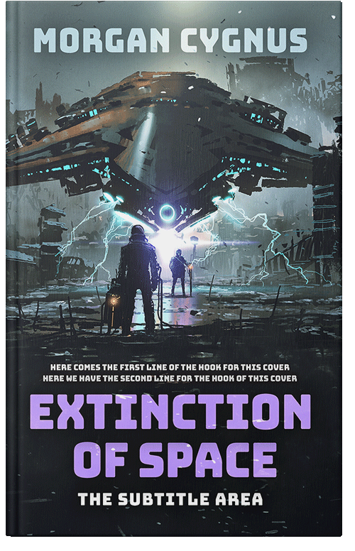 Front view of Premade Apocalyptica Book Cover - Outer Space