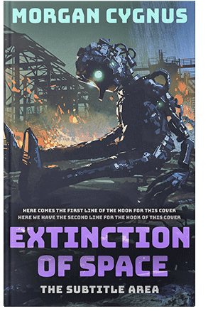 Pre Made Book Cover Bright Gray