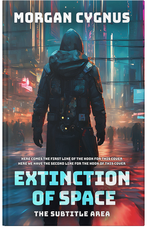 Front view of Premade Science Fiction Book Cover - Outer Space