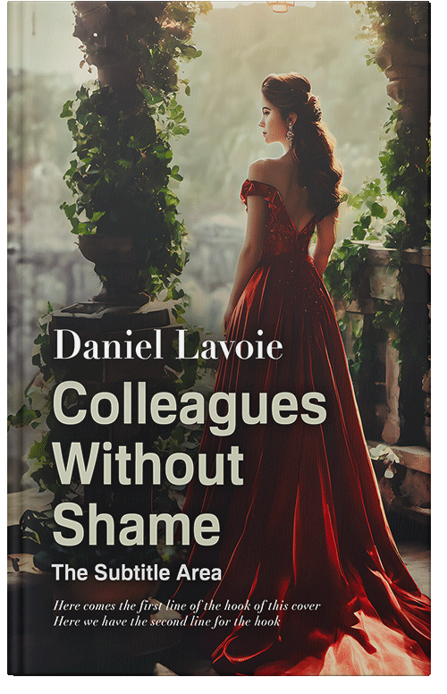 Front view of Premade Romance Book Cover - Coral Reef