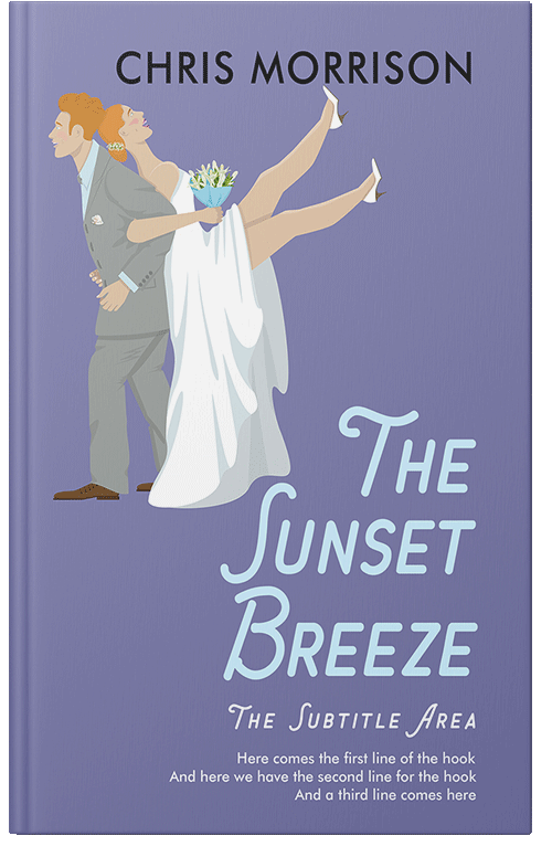 Front view of Premade Romance Book Cover - Wild Blue Yonder