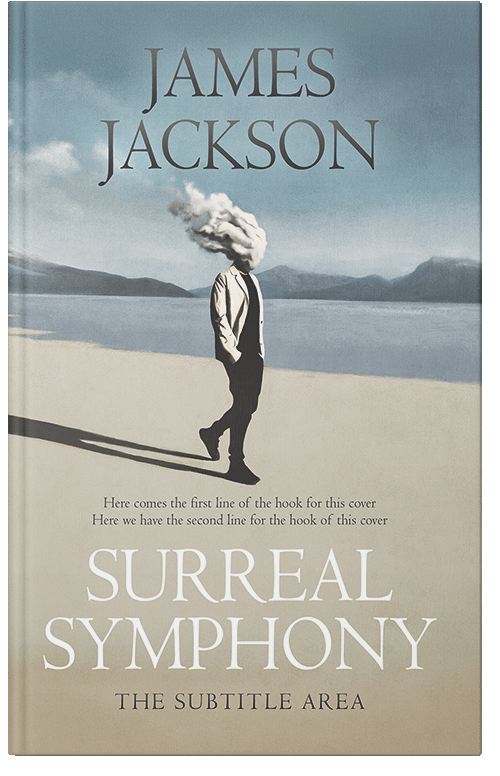 Front view of Premade Abstract Book Cover - Green Spring