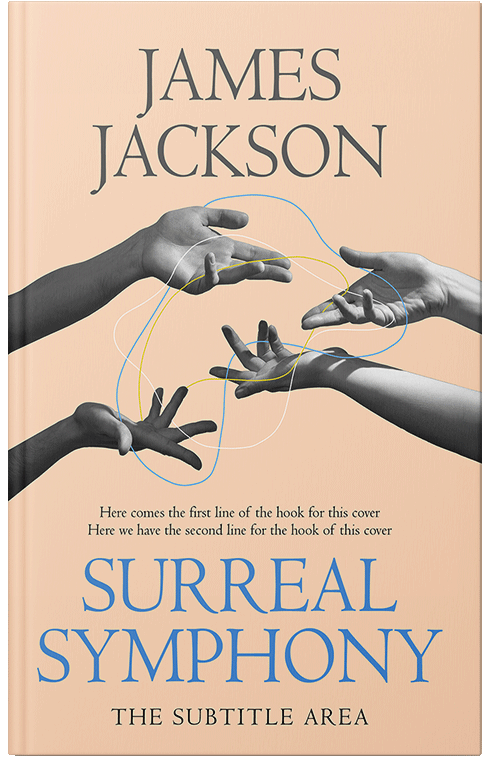 Front view of Premade Abstract Book Cover - Givry