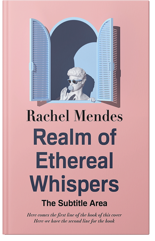 Front view of Premade Abstract Book Cover - Cavern Pink