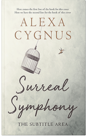 Pre Made Book Cover Green White