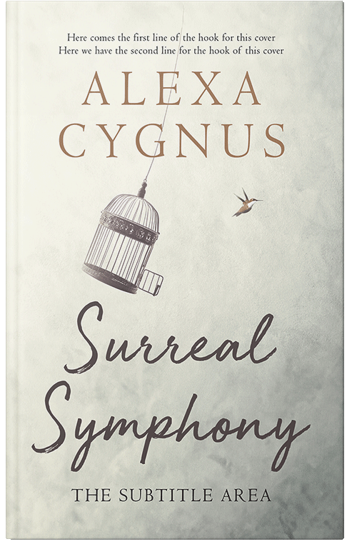 Front view of Premade Literary Fiction Book Cover - Green White