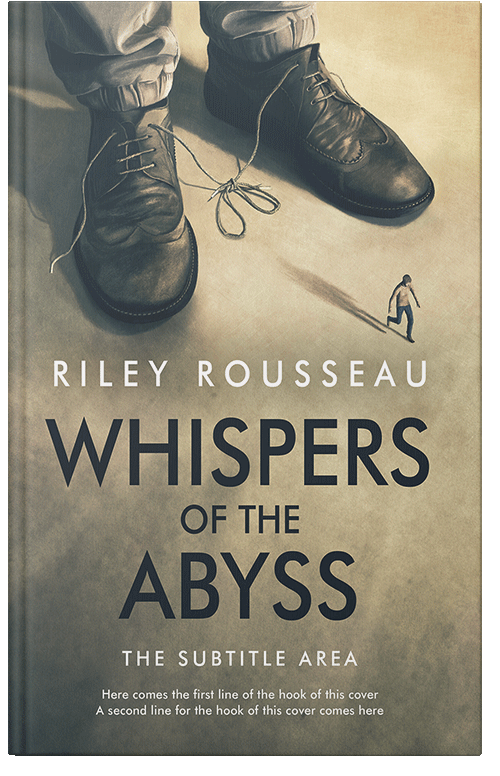 Front view of Premade Surreal Book Cover - Heathered Gray