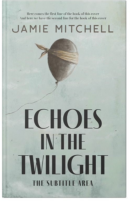 Front view of Premade Abstract Book Cover - Conch