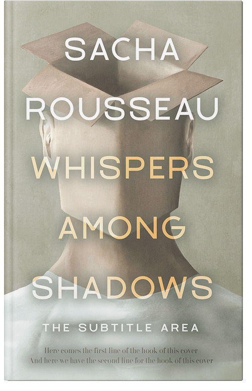 Front view of Premade Abstract Book Cover - Nomad