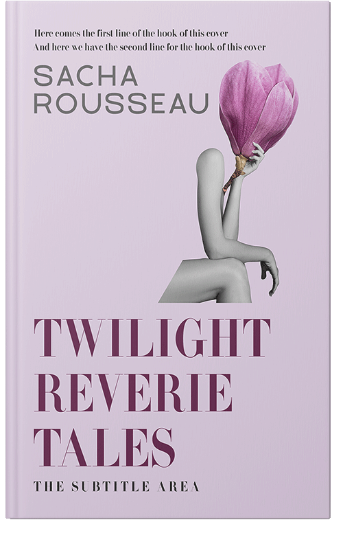 Front view of Premade Abstract Book Cover - Lola