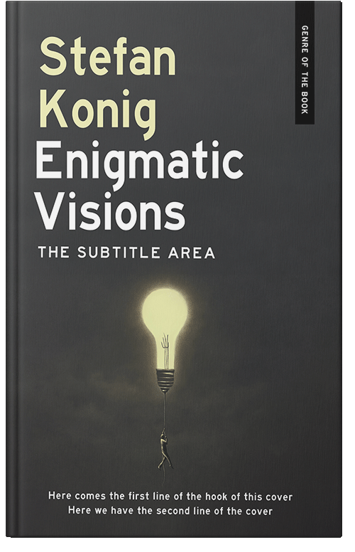 Front view of Premade Surreal Book Cover - Heavy Metal