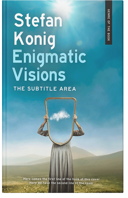 Front view of Premade Surreal Book Cover - Jelly Bean