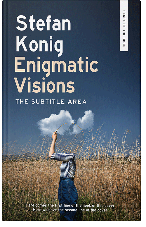 Front view of Premade Surreal Book Cover - Pickled Bluewood