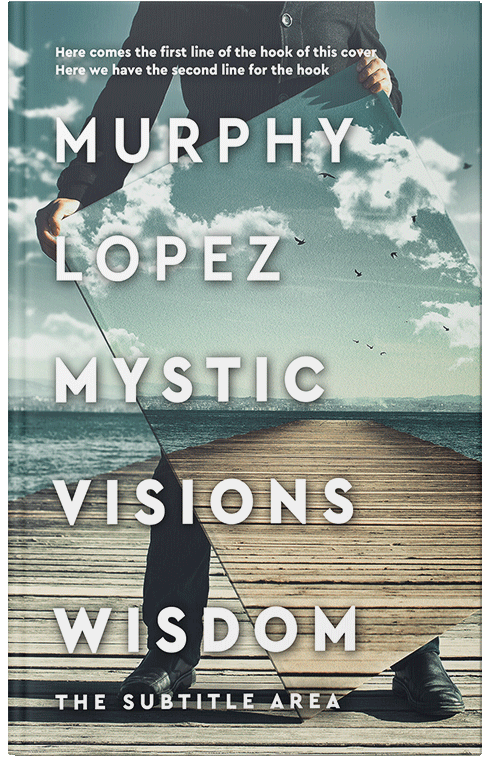 Front view of Premade Surreal Book Cover - Green Spring