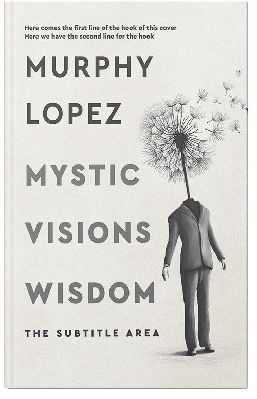 Front view of Premade Surreal Book Cover - Pampas