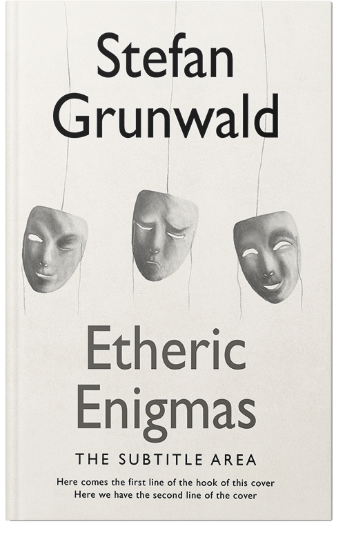 Front view of Premade Abstract Book Cover - Spring Wood