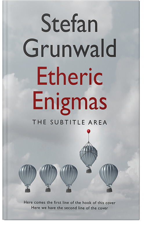 Front view of Premade Surreal Book Cover - Silver Sand