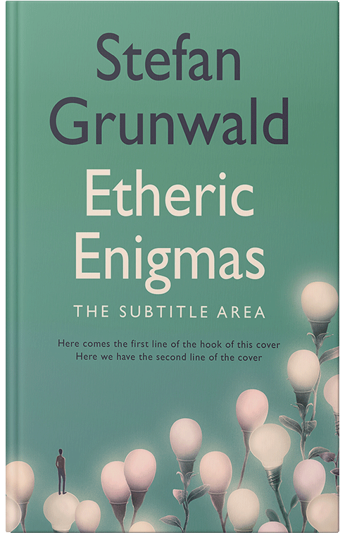 Front view of Premade Business Book Cover - Patina