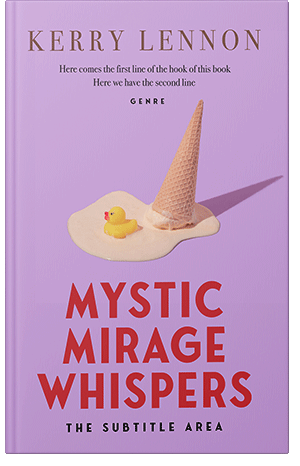 Pre Made Book Cover Light Wisteria