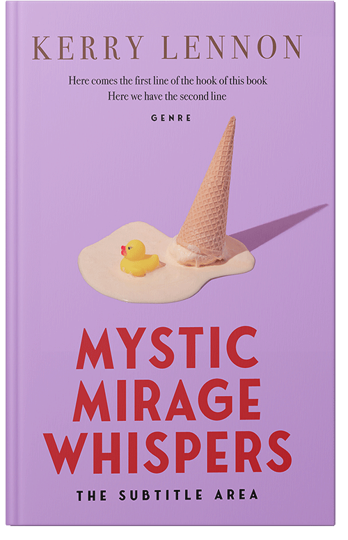 Front view of Premade Abstract Book Cover - Light Wisteria