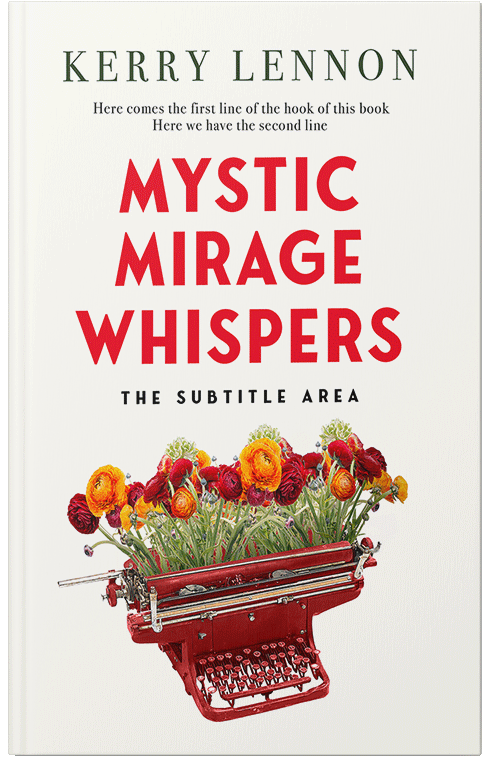 Front view of Premade Surreal Book Cover - Pampas